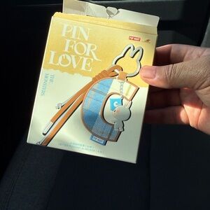 Pop Mart Blue and White Letter Pendant